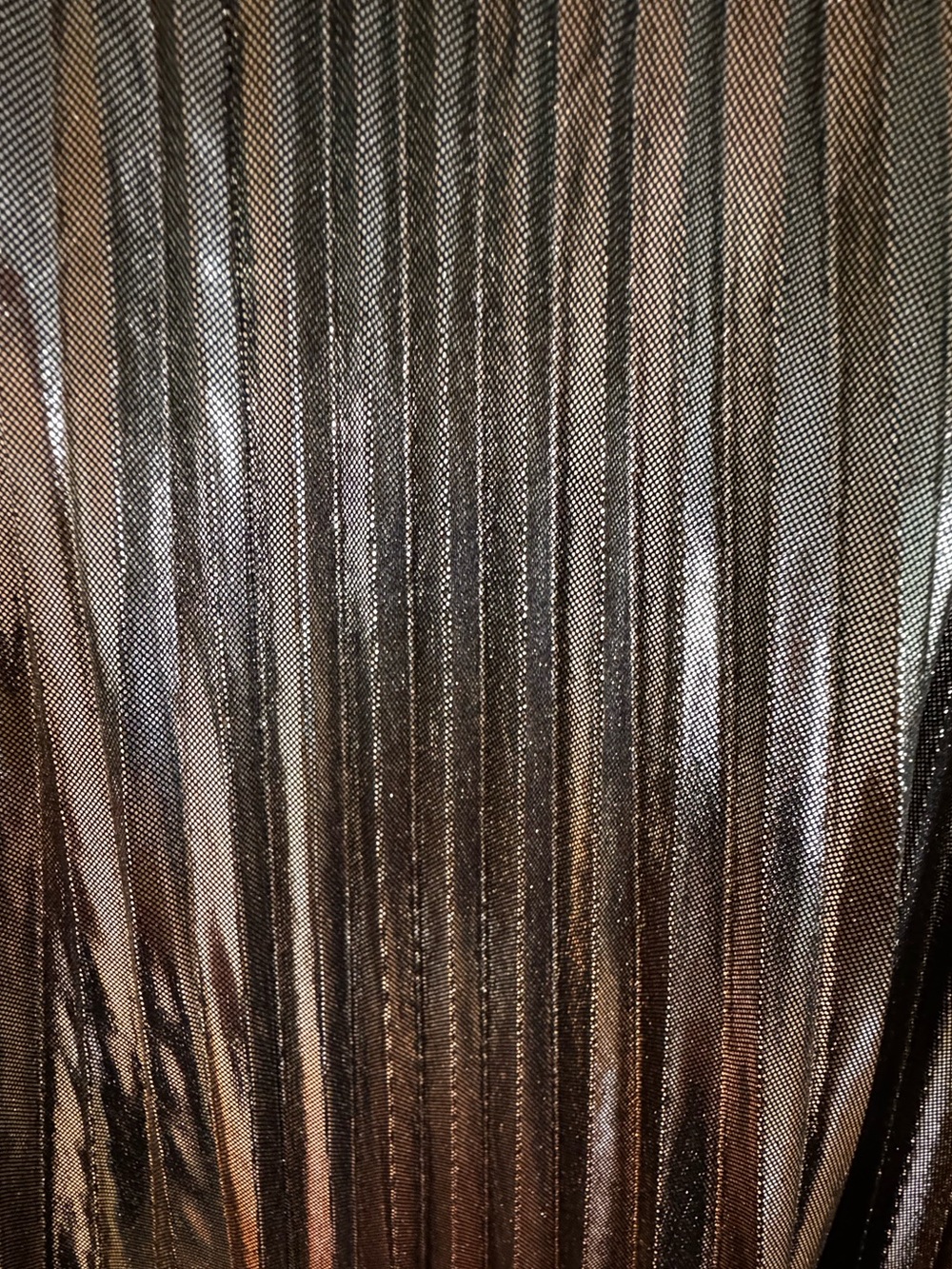 NEW All Saints Spark Pleated Maxi Dress in Bronze Brown - Picture 6 of 8